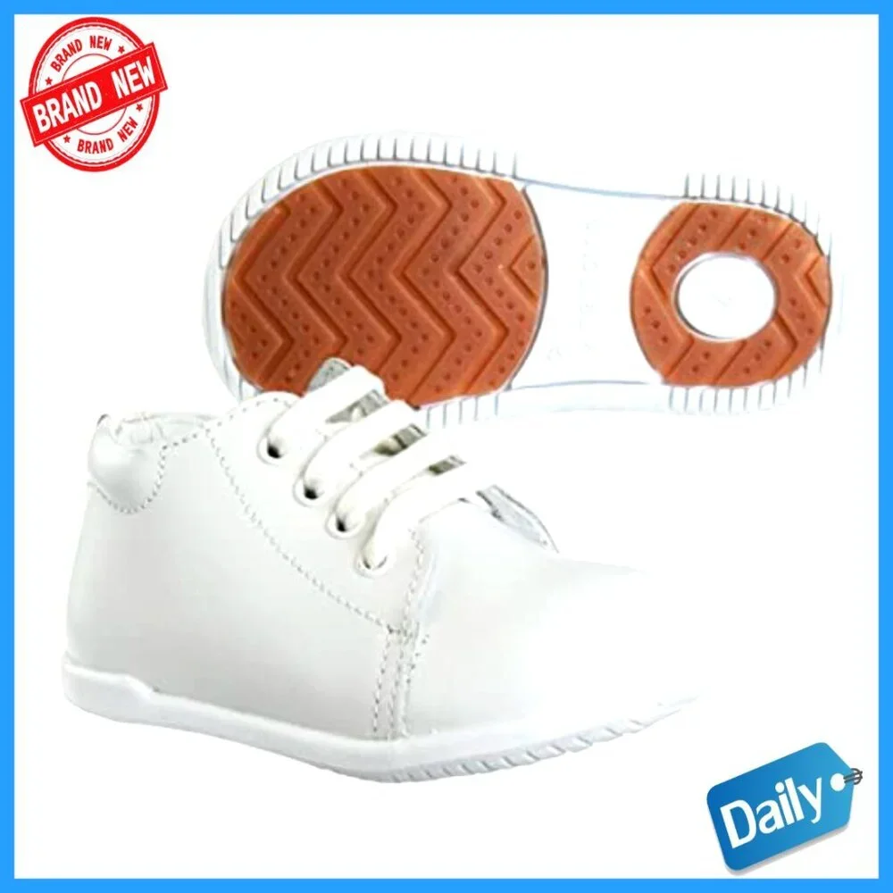 Infant Walking Shoes High Top Nonslip Bottom Leather Support